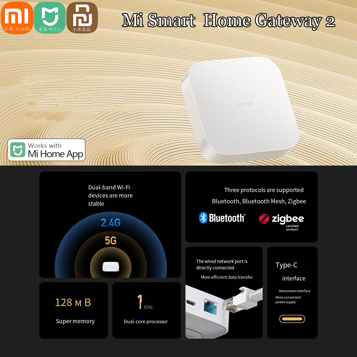 Xiaomi Hub Mijia Hub - Asli Xiaomi Mijia Smart Home Hub