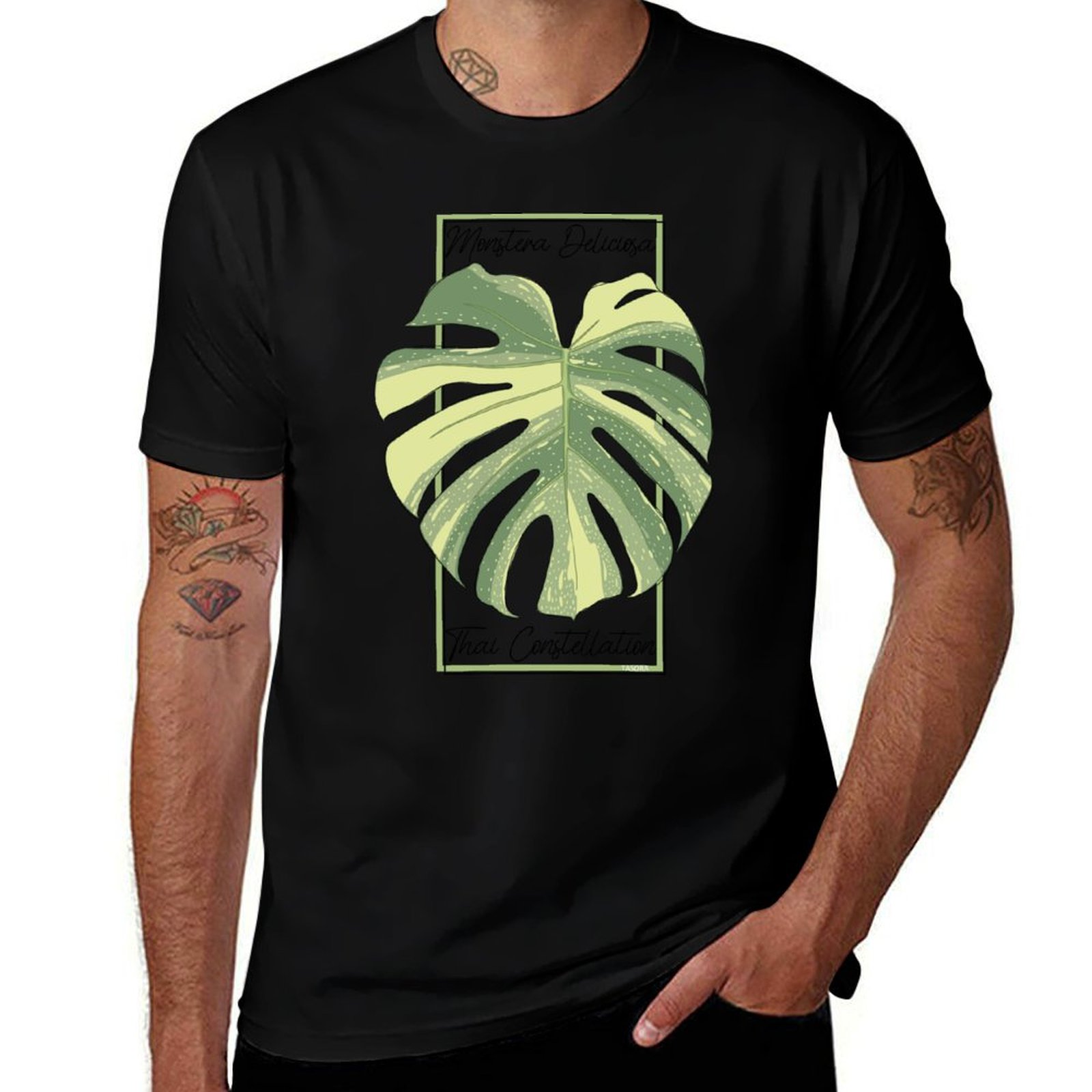Monstera Thai Constellation - Kaos Katun Pria Monstera Thai Constellation