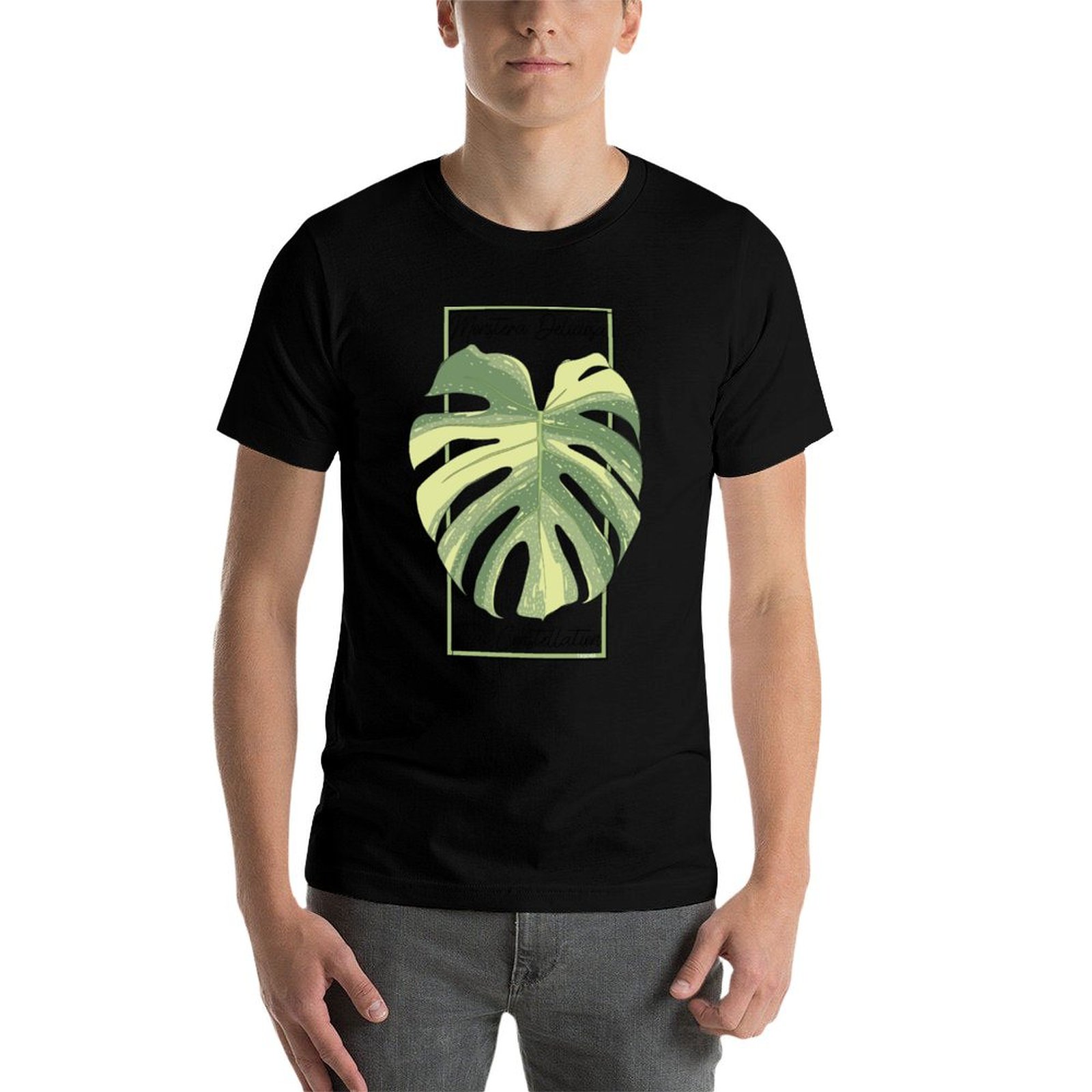 Kaus Katun Monstera Thai Const - Monstera Thai Constellation ulasan dan harga