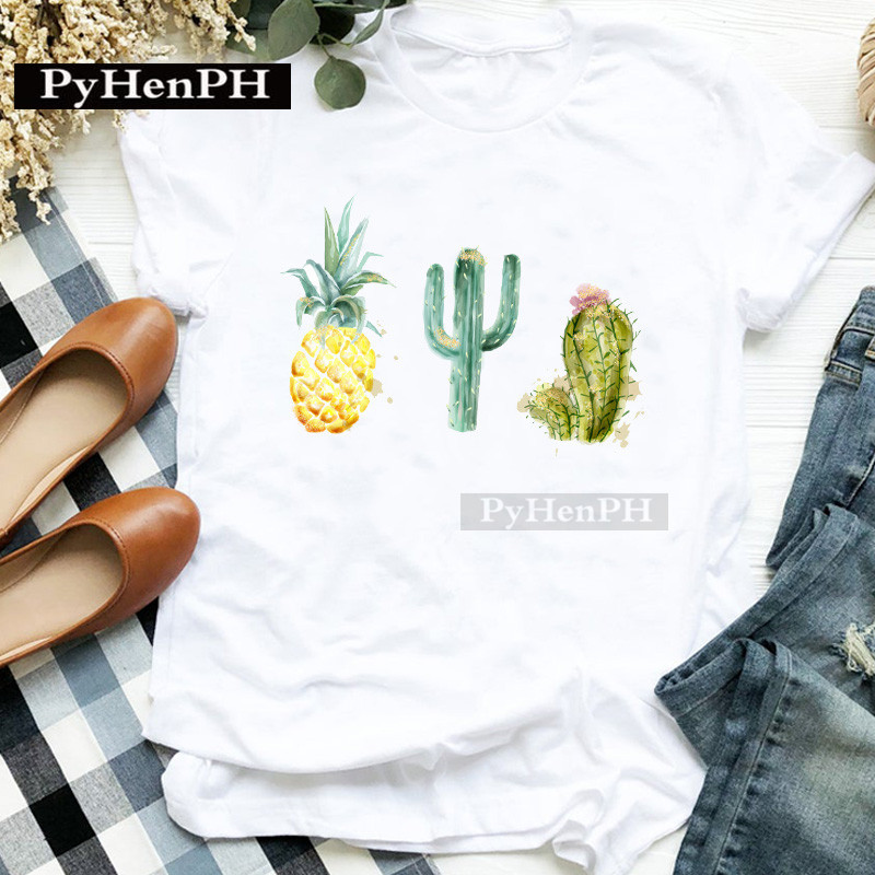Kaos Wanita Motif Kaktus Lenga - Plant Parental ulasan dan harga
